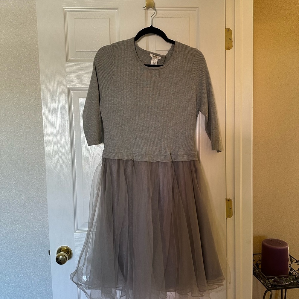 Esley Gray Sweater & tulle dress - Picture 3 of 4